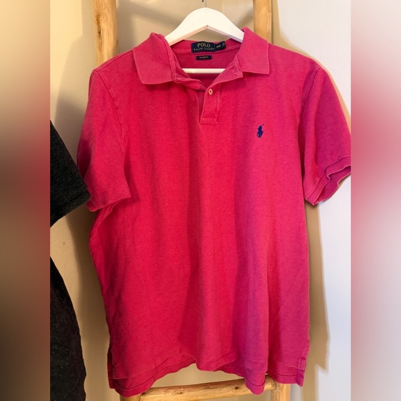 POLO RALPH LAUREN CUSTOM FIT SET OF 2!! XXL CHARCOAL/CRANBERRY - Picture 3 of 6